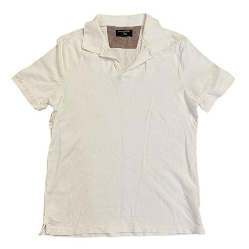 Men's Banana Republic White Polo Shirt